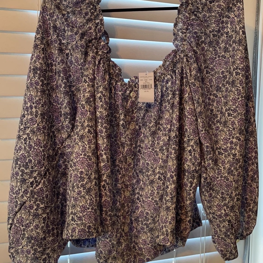 American eagle off the shoulder top